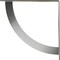 Ekena Millwork Bulwark Steel Bracket, Stainless Steel 2"W x 24"D x 24"H BKTM02X24X24BUSS - alternate 3